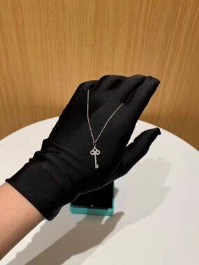 Tiffany&Co Silver Key Pendant Necklace